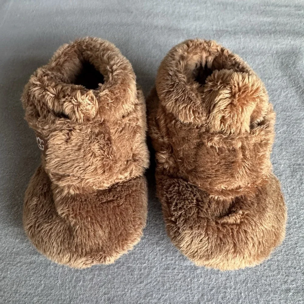 Size 1c -  Baby UGG Brown Faux Fur Bootie Baby Shoes Non-Slip Comfort